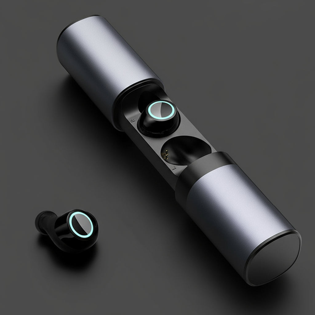 True Twin 2 In 1 Wireless Headphones With Phone Charger